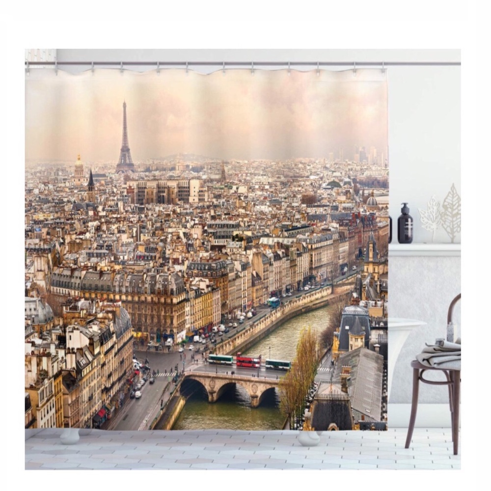 Shower Curtain Paris Extra Long